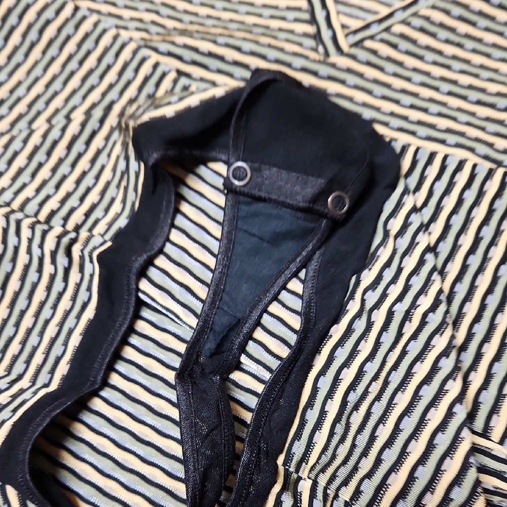 Cosabella Black and White Striped Bodysuit - Picture 11 of 14